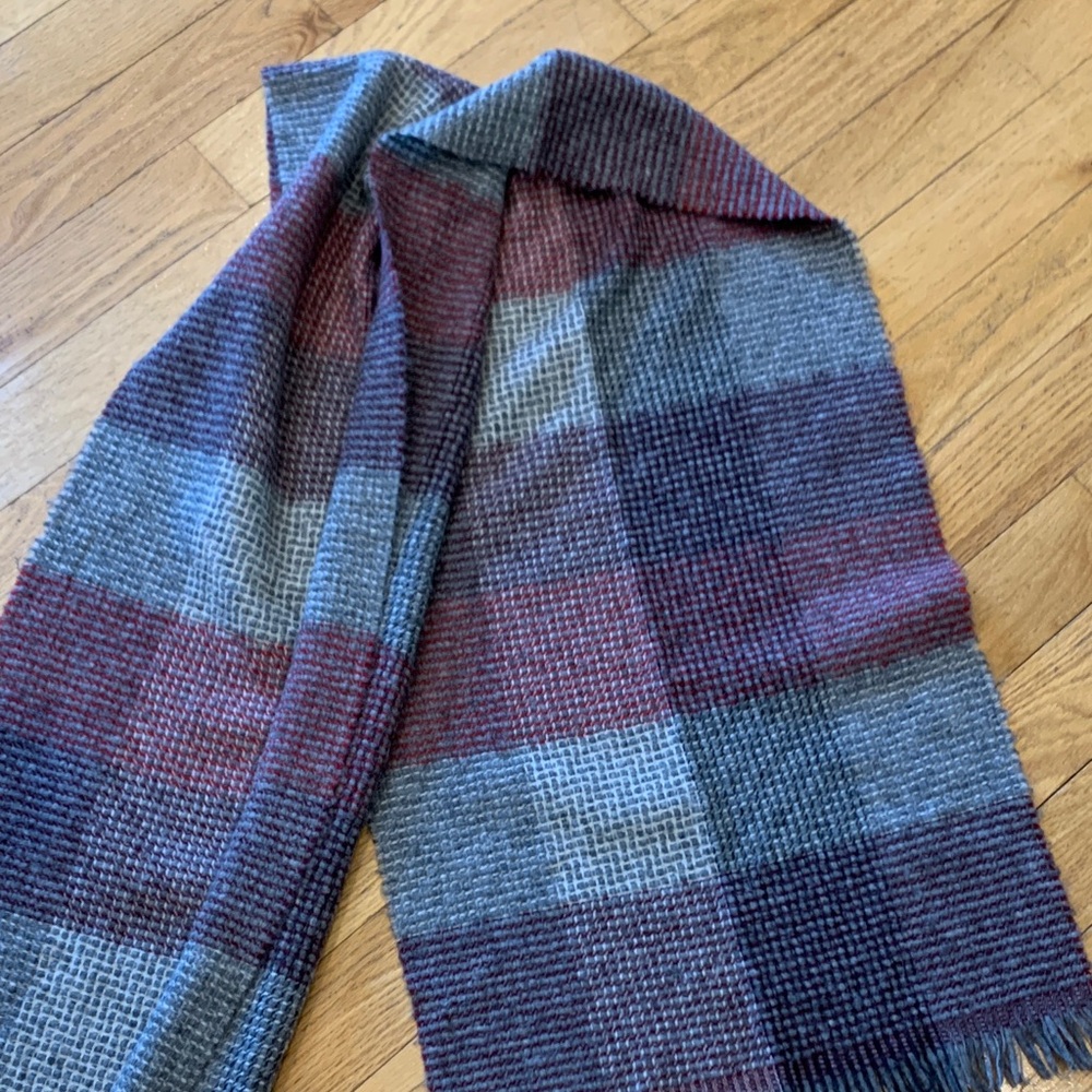 JCrew Plaid Wool Scarf for Men